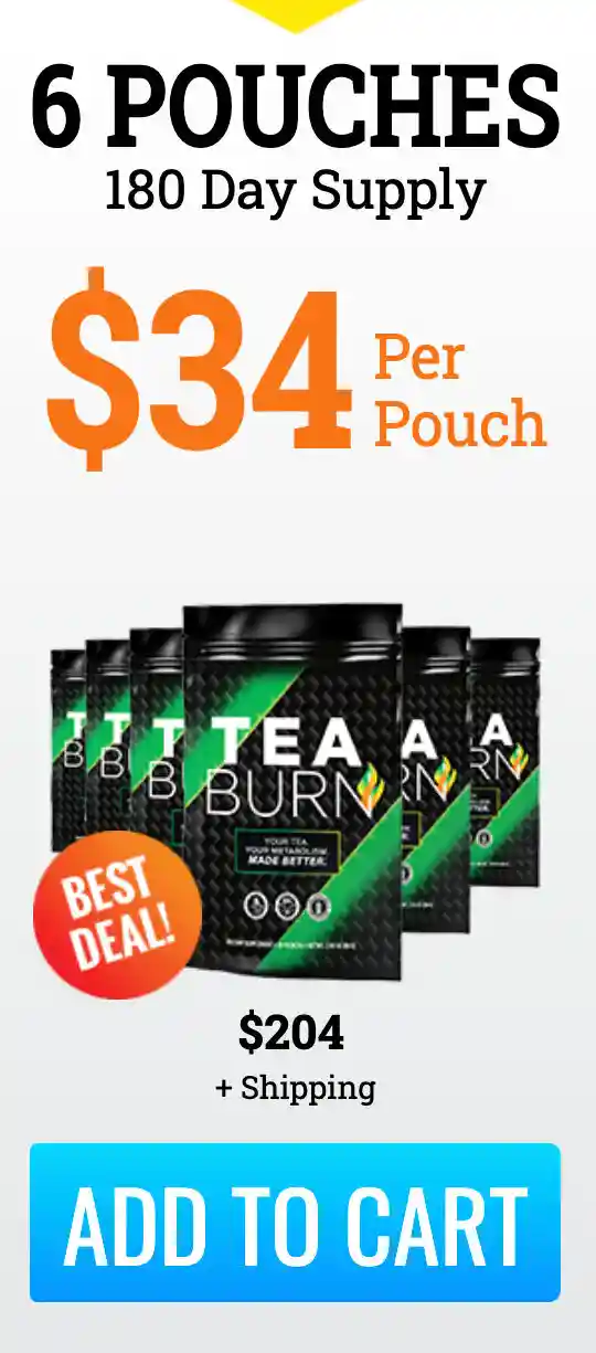 tea burn six bottles pack